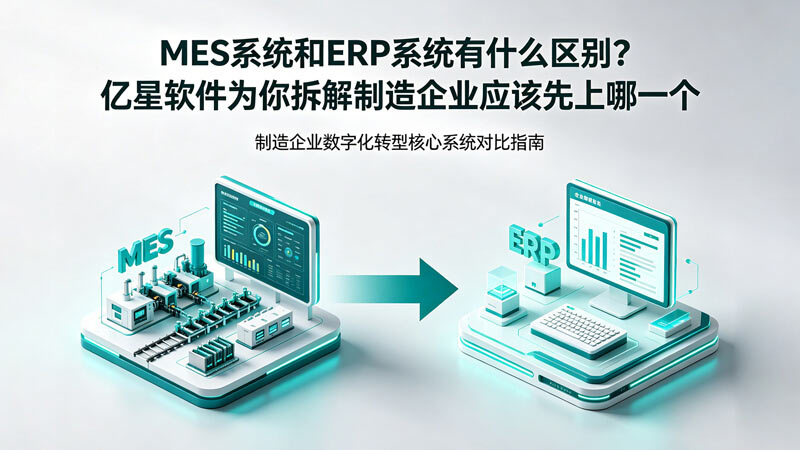 MES 系统和 ERP 系统有什么区别？亿星软件为你拆解制造企业应该先上哪一个